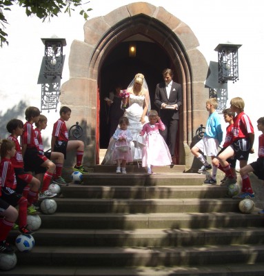 Spielführer des TSV Kirchhain unter der Haube