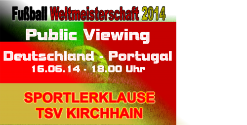 +++WM in Brasilien - Public Viewing im TSV Sportheim+++