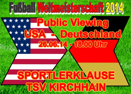+++WM in Brasilien - Public Viewing im TSV Sportheim+++