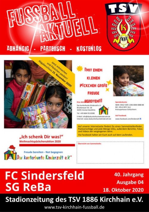 18.10.2020 Stadionzeitung - SG ReBa / FC Sindersfeld