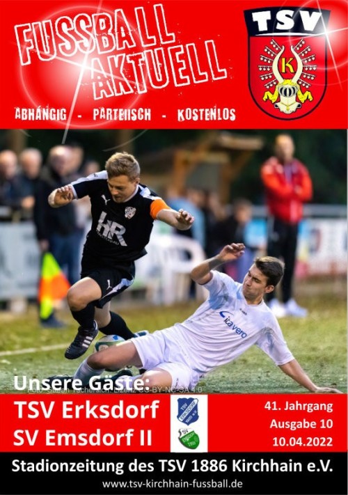 Stadionzeitung 10.04.2022 TSV Erksdorf / SV Emsdorf