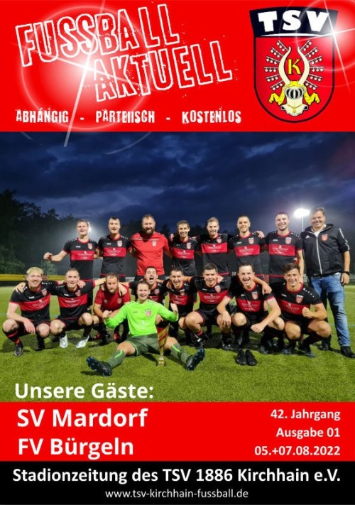 Stadionzeitung  05+07.08.2022 - SV Mardorf / FV Bürgeln