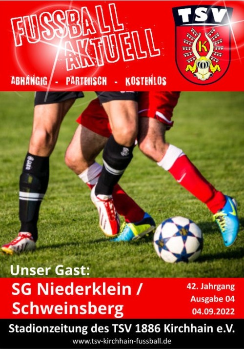 Stadionzeitung 04.09.2022 SG Niederklein / Schweinsberg