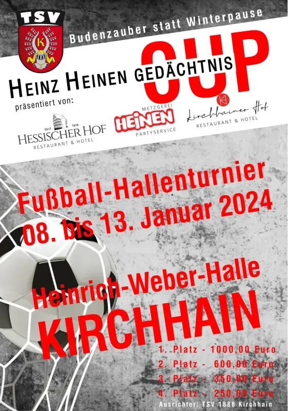 +++Heinz Heinen Gedächtnis-Cup+++08. bis 13. Januar 2024+++