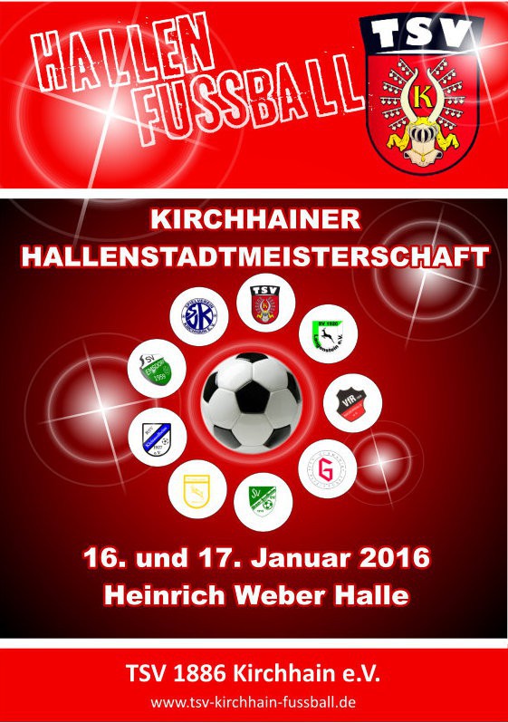 HALLENSTADTMEISTERSCHAFT 16. + 17. Januar 2016