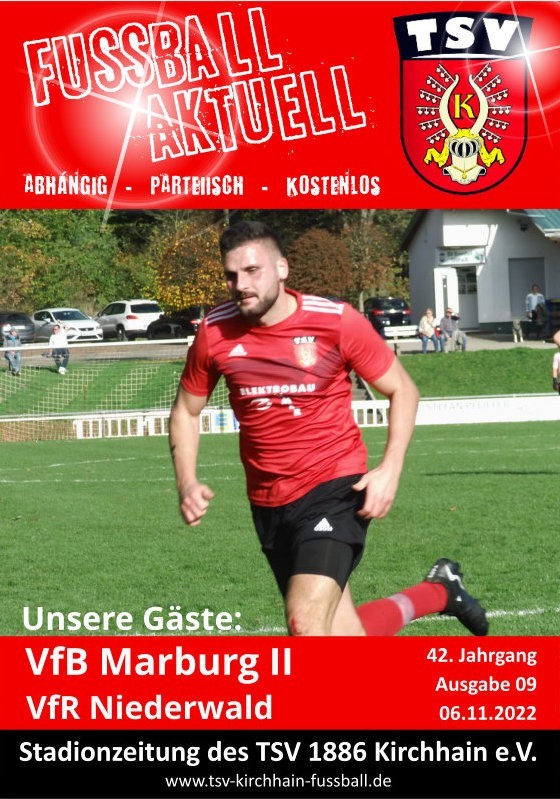 Stadionzeitung 06.11.2022 - VfB Marburg / VfR Niederwald