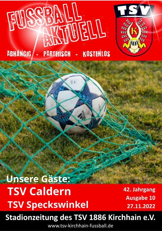 Stadionzeitung 27.11.2022 - TSV Caldern / TSV Speckswinkel